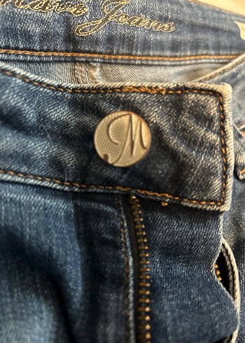 Gri Mavi Kadın Dar Kesim Midi Kot Pantolon - Görsel 6