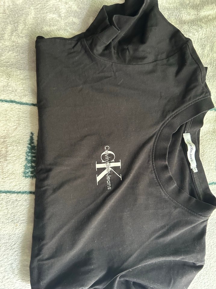 Kız Çocuk Siyah Calvin Klein Tişört - Görsel 4