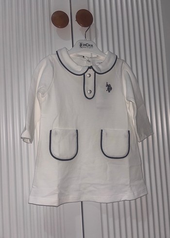 Kız Çocuk  polo elbise 5 renk 
6/9 9/12 12/18 18/24 24/36 3 yaş - Görsel 6