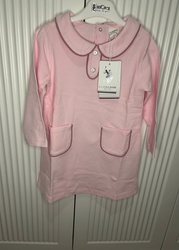 Kız Çocuk  polo elbise 5 renk 
6/9 9/12 12/18 18/24 24/36 3 yaş - Görsel 2