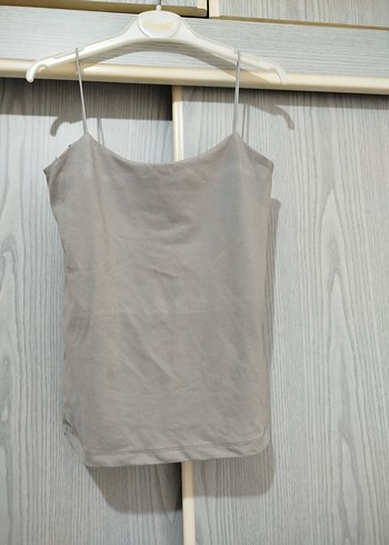 Bej Keten Straplez Kadın Atlet - Görsel 2