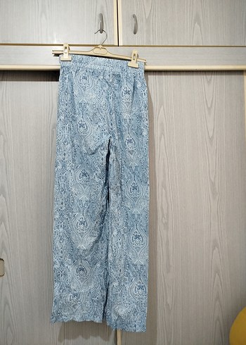 Bohem Geniş Kesim Uzun Kadın Pantolon - Görsel 2