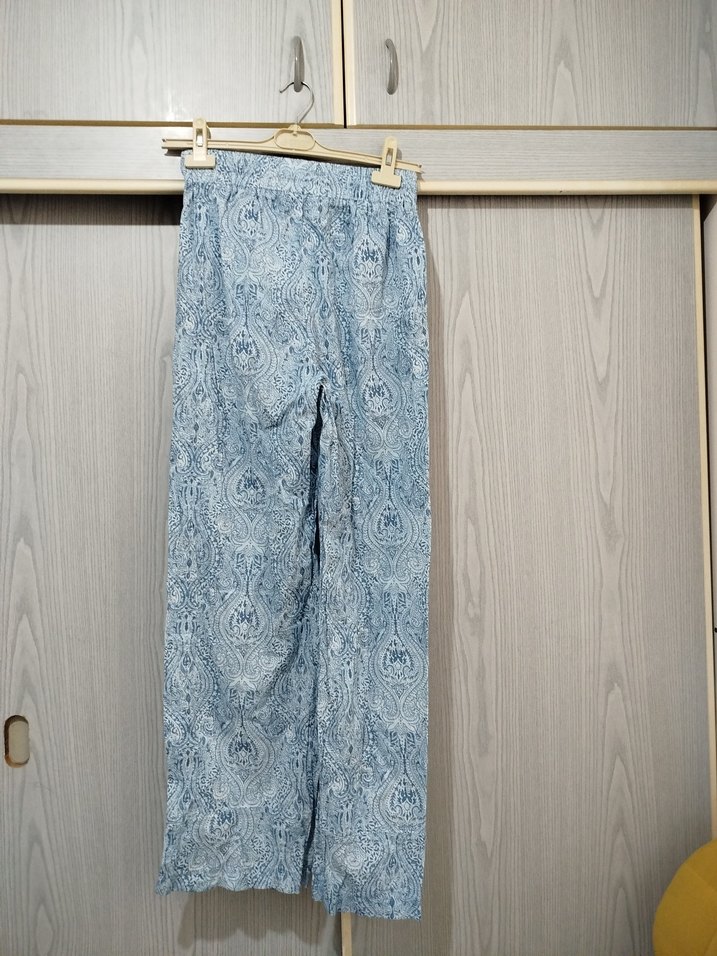 Bohem Geniş Kesim Uzun Kadın Pantolon - Görsel 2