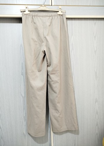 Bej Kadın Keten Salaş Pantolon - Görsel 2