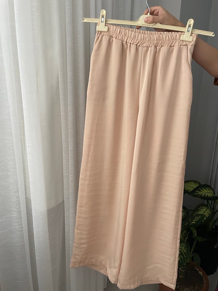 Bej Kadın Uzun Kollu Dökümlü Takım - Görsel 5