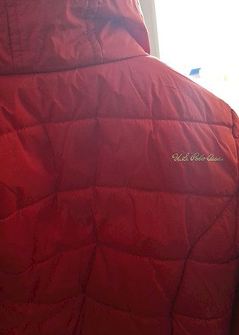 Kırmızı Düğmeli Midi kız çocuk  Mont - Görsel 7