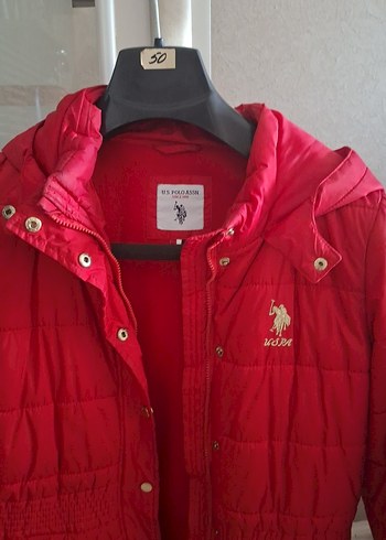 Kırmızı Düğmeli Midi kız çocuk  Mont - Görsel 2