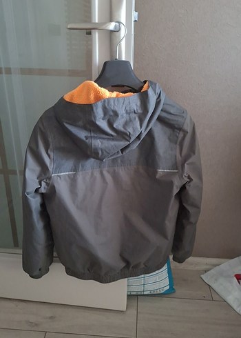 asker yeşili Fermuarlı Erkek Çocuk Montu - Görsel 5