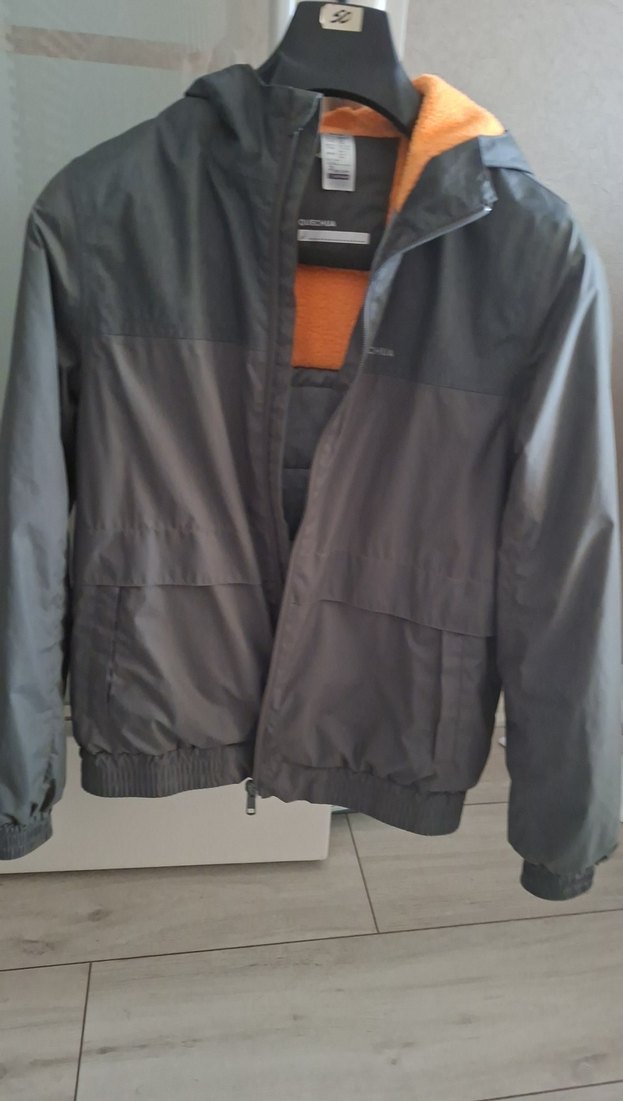 asker yeşili Fermuarlı Erkek Çocuk Montu - Görsel 3