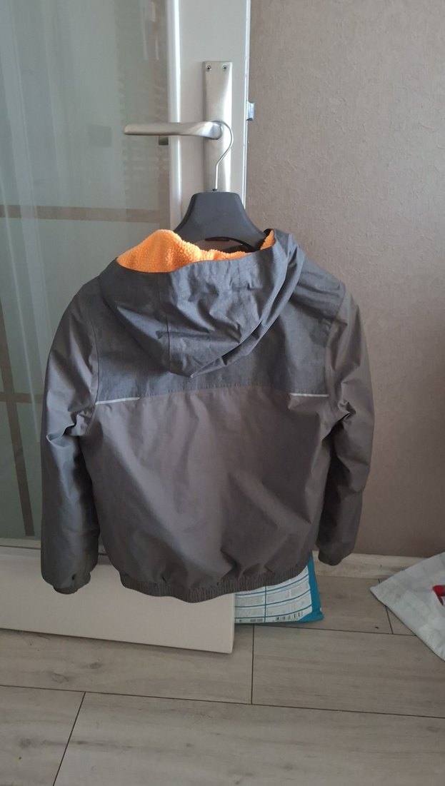 asker yeşili Fermuarlı Erkek Çocuk Montu - Görsel 5