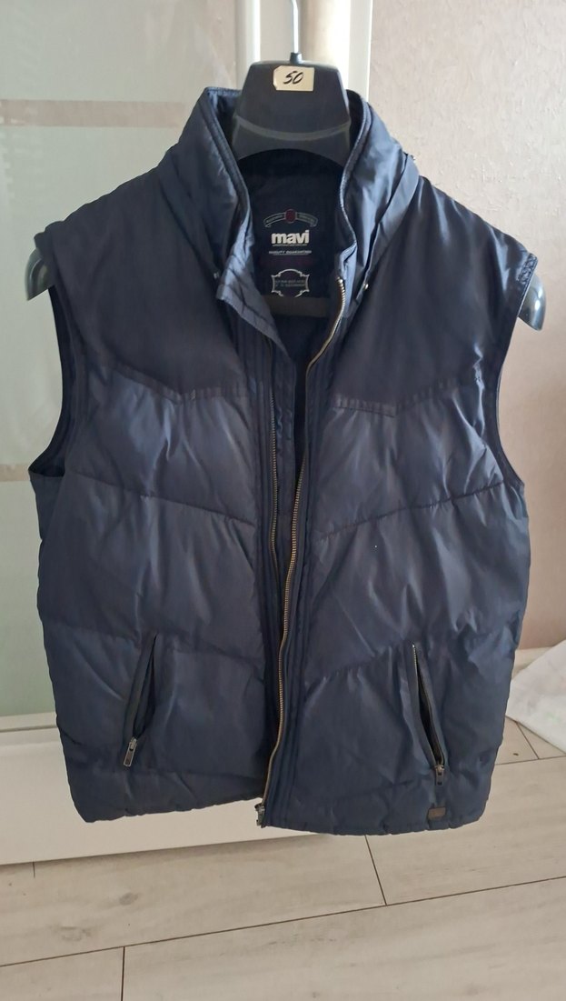 Lacivert Fermuarlı Erkek Yelek - Görsel 3