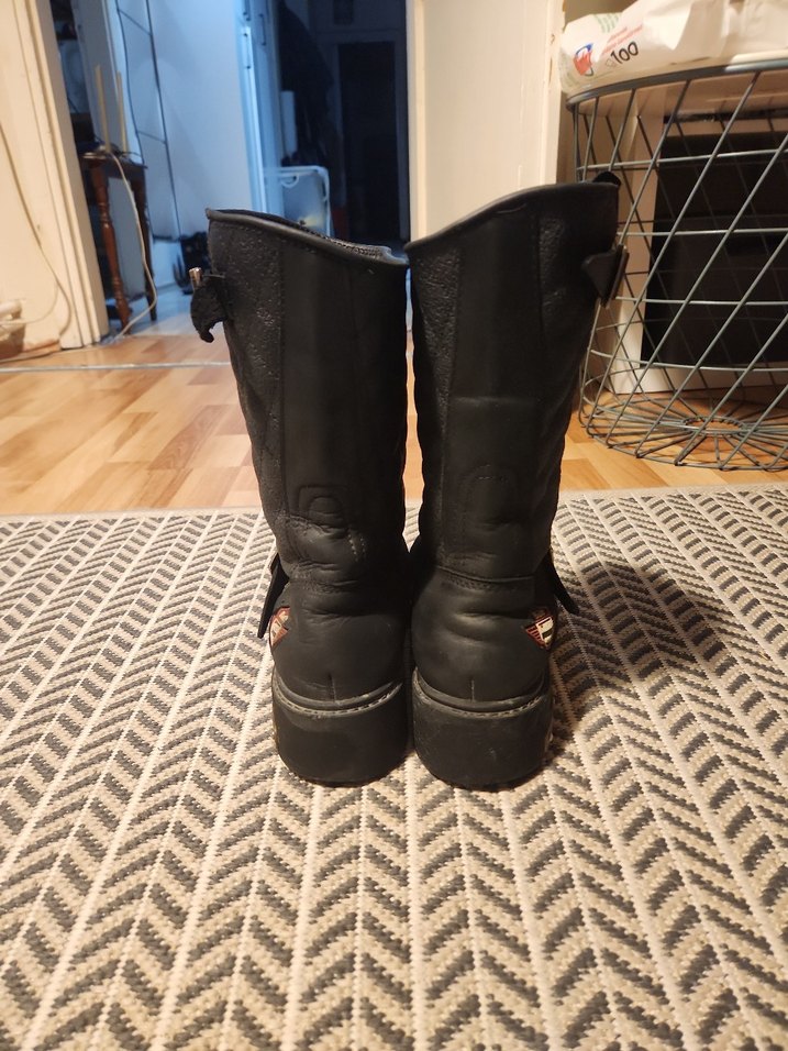 Tokalı Siyah Erkek Biker Botları - Görsel 3