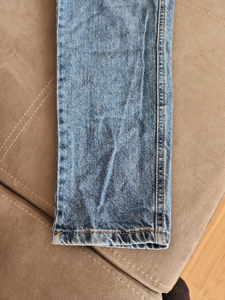 Erkek Gri Bol Kesim Kot Pantolon - Görsel 3