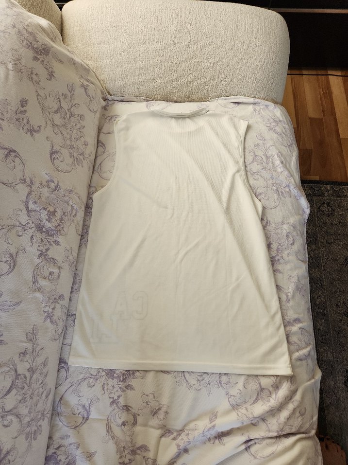 Beyaz Baskılı Kolsuz Erkek Üst - Görsel 2