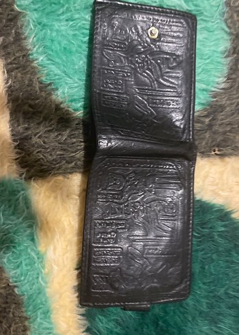 Siyah Gotik Desenli Erkek Cüzdanı - Görsel 3