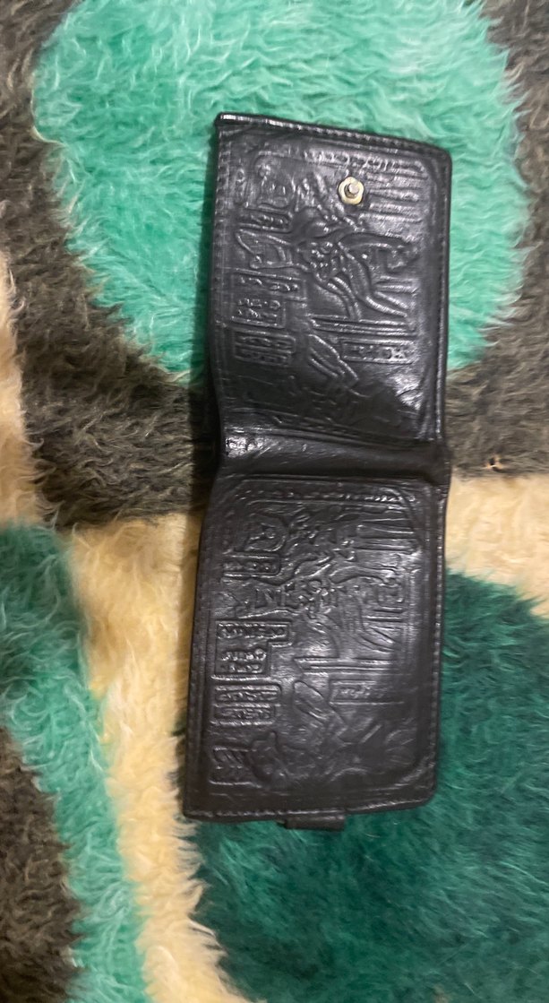 Siyah Gotik Desenli Erkek Cüzdanı - Görsel 3