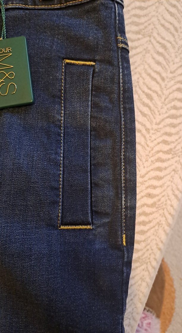 Lacivert kot etek .M&S pure luna marka. - Görsel 5