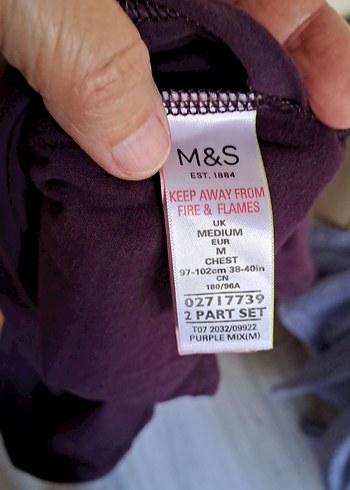 Mor Siyah pamuklu Kısa Kollu Tişört - Görsel 5