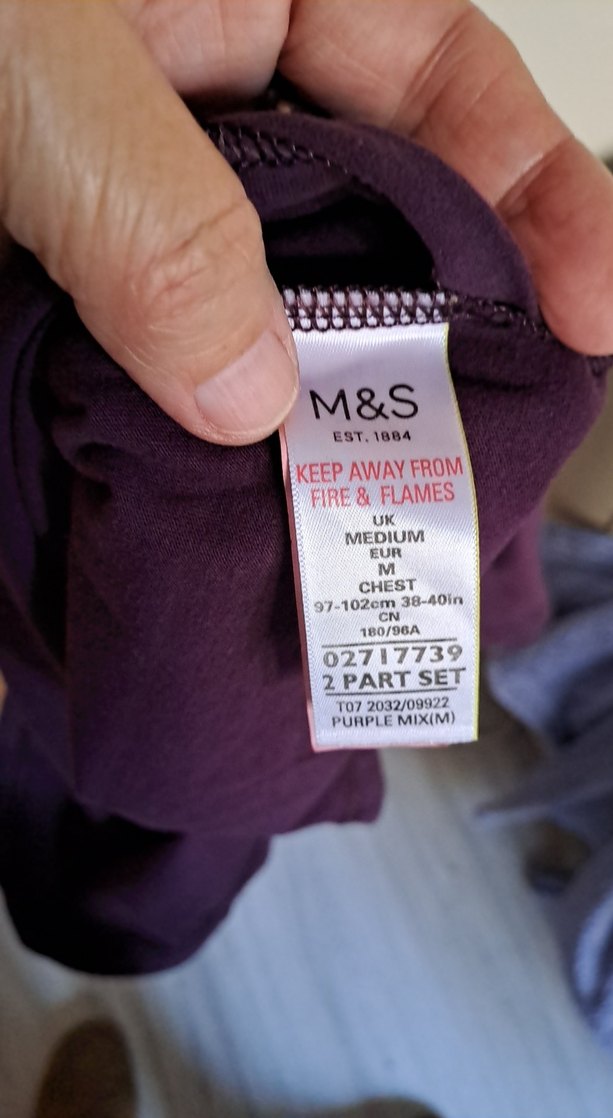 Mor Siyah pamuklu Kısa Kollu Tişört - Görsel 5