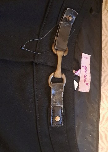 Siyah uzun kadın pantolonu. - Görsel 4