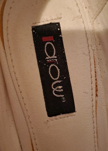 Beyaz Bağcıklı Dolgu Topuk Kadın Ayakkabı. Kırık beyaz renginde. - Görsel 6