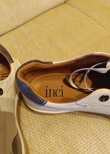 Gri Detaylı Beyaz Erkek Süet Spor Ayakkabı - Görsel 6