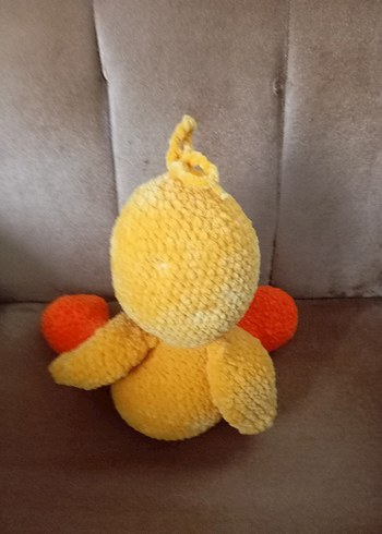 Sarı ve Turuncu Peluş Oyuncak Ördek - Görsel 2