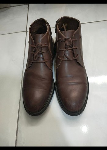 Kahverengi Deri Erkek Bağcıklı Bot - Görsel 2