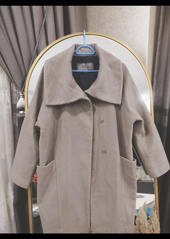 Geniş Yaka Bej Kaban - Görsel 3