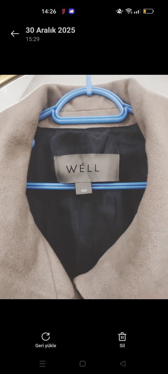 Geniş Yaka Bej Kaban - Görsel 2