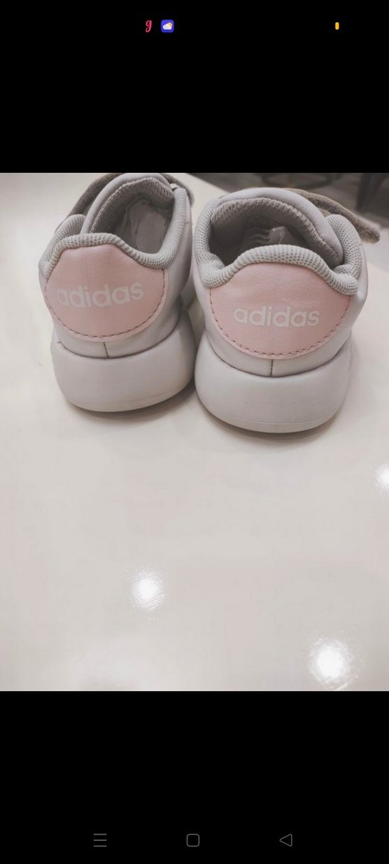 Kız Çocuk Beyaz Cırt Cırtlı Spor Ayakkabı - Görsel 2