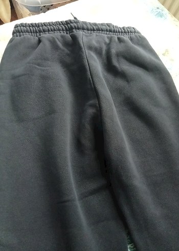 Gri Kadın Bol Kesim Midi Eşofman Altı - Görsel 5