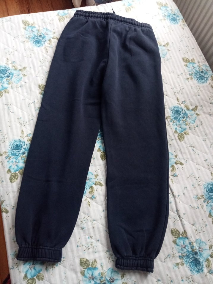 Gri Kadın Bol Kesim Midi Eşofman Altı - Görsel 4