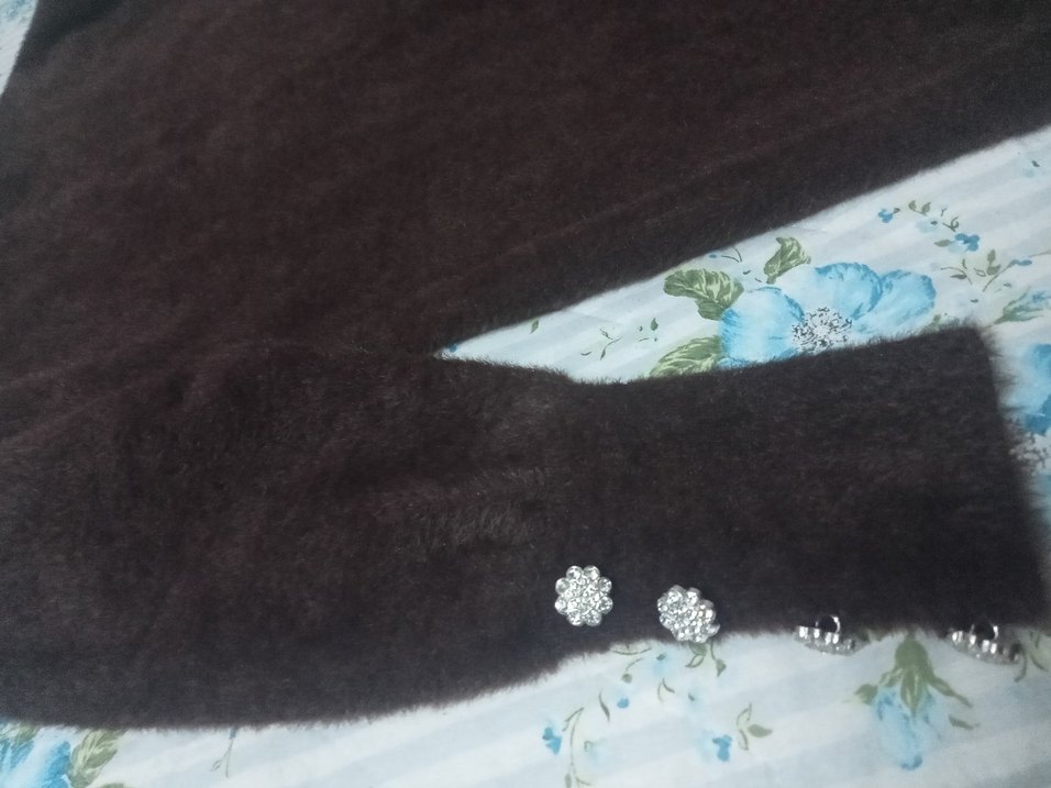 Düğmeli Kahverengi Uzun Kollu Kadın Kazak - Görsel 2