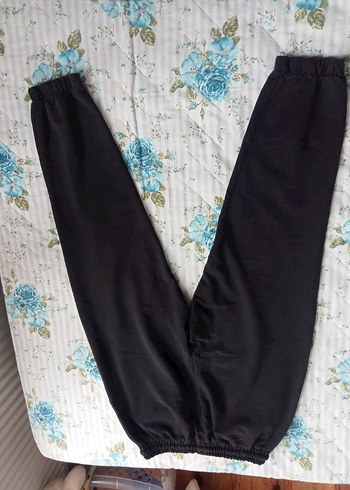 Siyah Rahat Kesim Kadın Eşofman Altı - Görsel 2