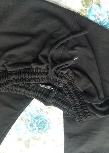 Siyah Rahat Kesim Kadın Eşofman Altı - Görsel 6