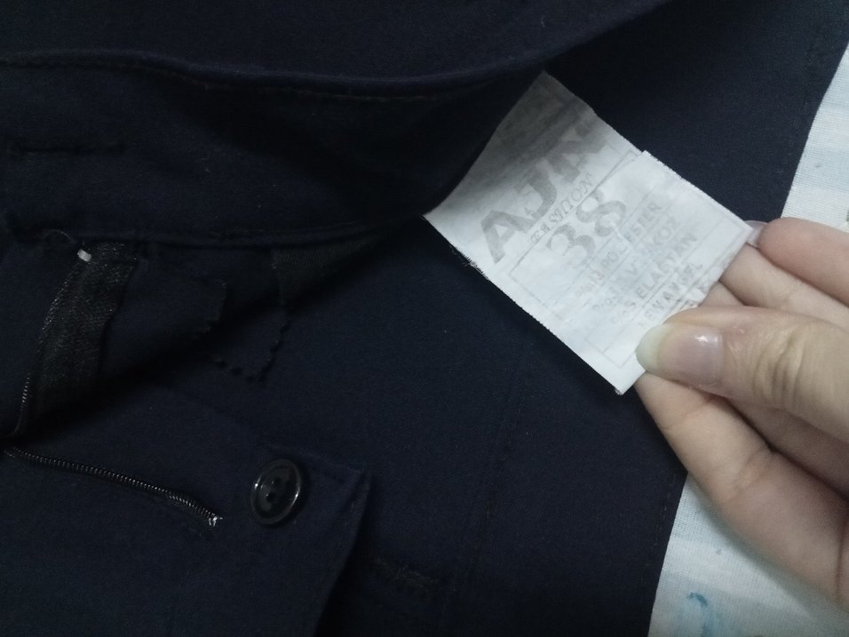 Kadın Lacivert Denim Regular Fit Pantolon - Görsel 3