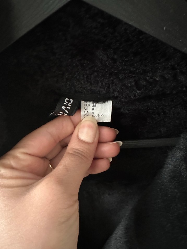 Siyah Süet Kürk Detaylı Biker Ceket - Görsel 2