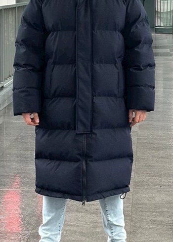 Siyah Midi Erkek Kışlık Mont - Görsel 3