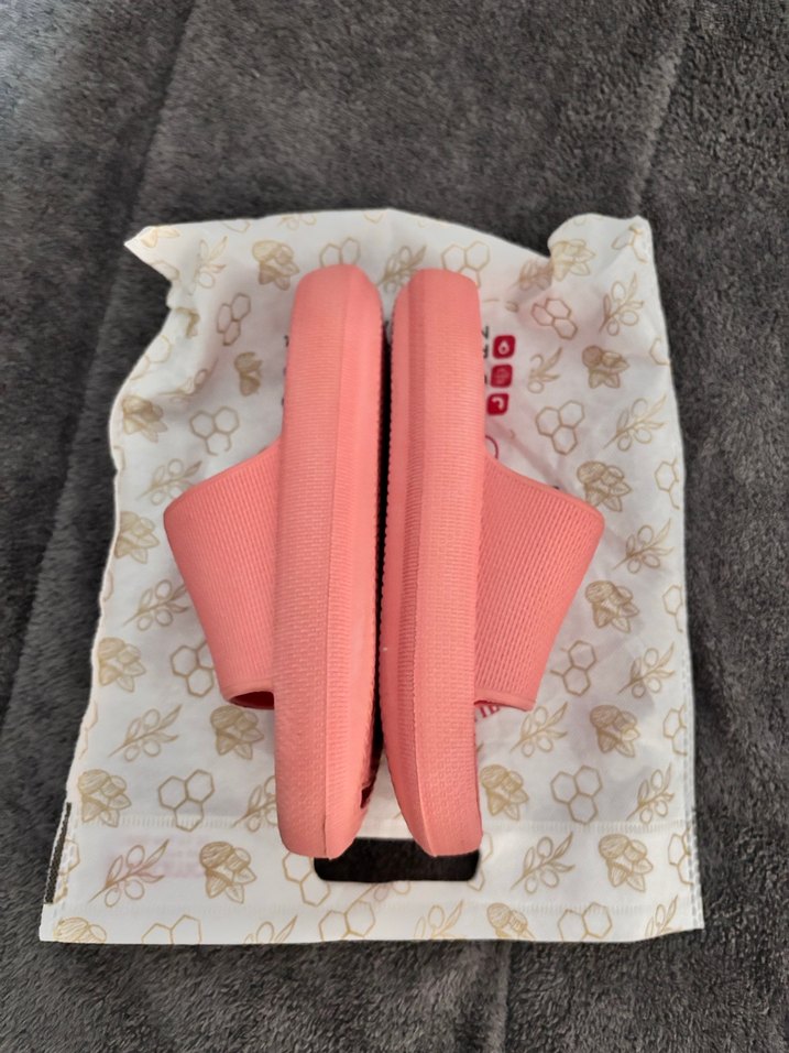 Pembe Platform Topuklu Kadın Terlik - Görsel 2