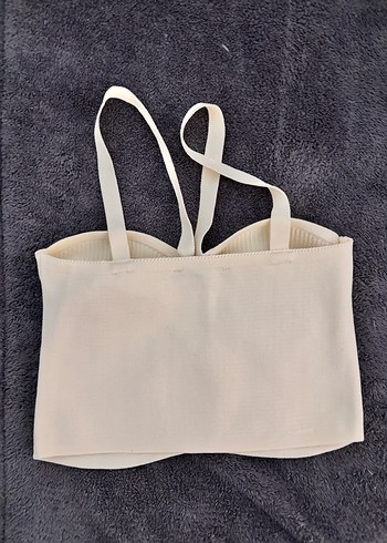Beyaz Straplez Mini Bustiyer - Görsel 2
