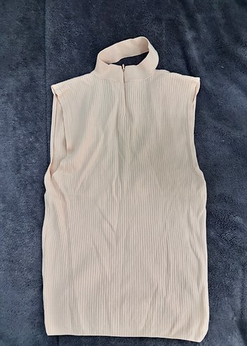 V Yaka Kolsuz Bej Triko Süveter - Görsel 2