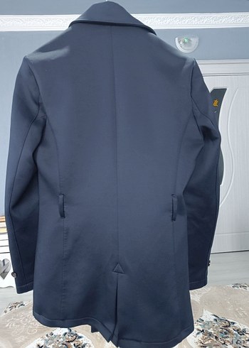 Düğmeli Erkek Midi Boy Mavi Kaban kruvaze - Görsel 4