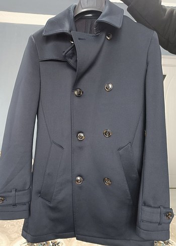 Düğmeli Erkek Midi Boy Mavi Kaban kruvaze - Görsel 3