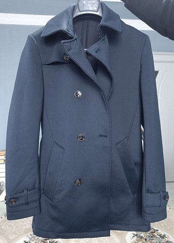 Düğmeli Erkek Midi Boy Mavi Kaban kruvaze - Görsel 2