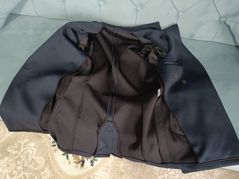 Düğmeli Erkek Midi Boy Mavi Kaban kruvaze - Görsel 5