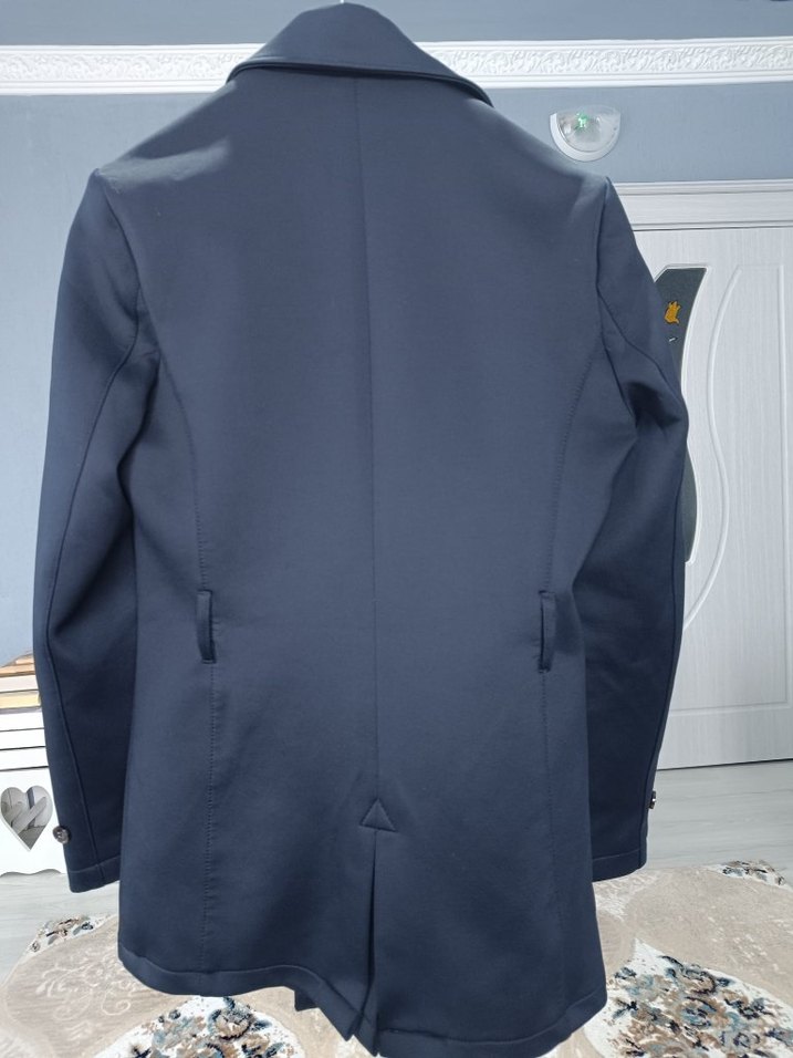 Düğmeli Erkek Midi Boy Mavi Kaban kruvaze - Görsel 4