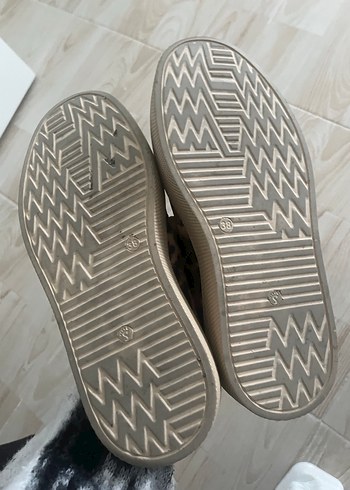 Leopar Desenli Platform Kadın Spor Ayakkabı - Görsel 4