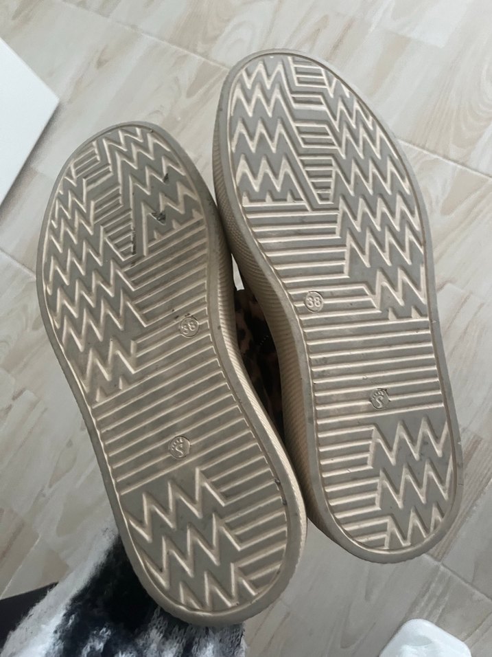 Leopar Desenli Platform Kadın Spor Ayakkabı - Görsel 4