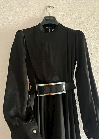 Siyah Saten Abiye - Görsel 2